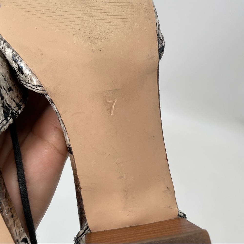 ASOS Snakeskin Tie Shoes - Picture 11 of 12